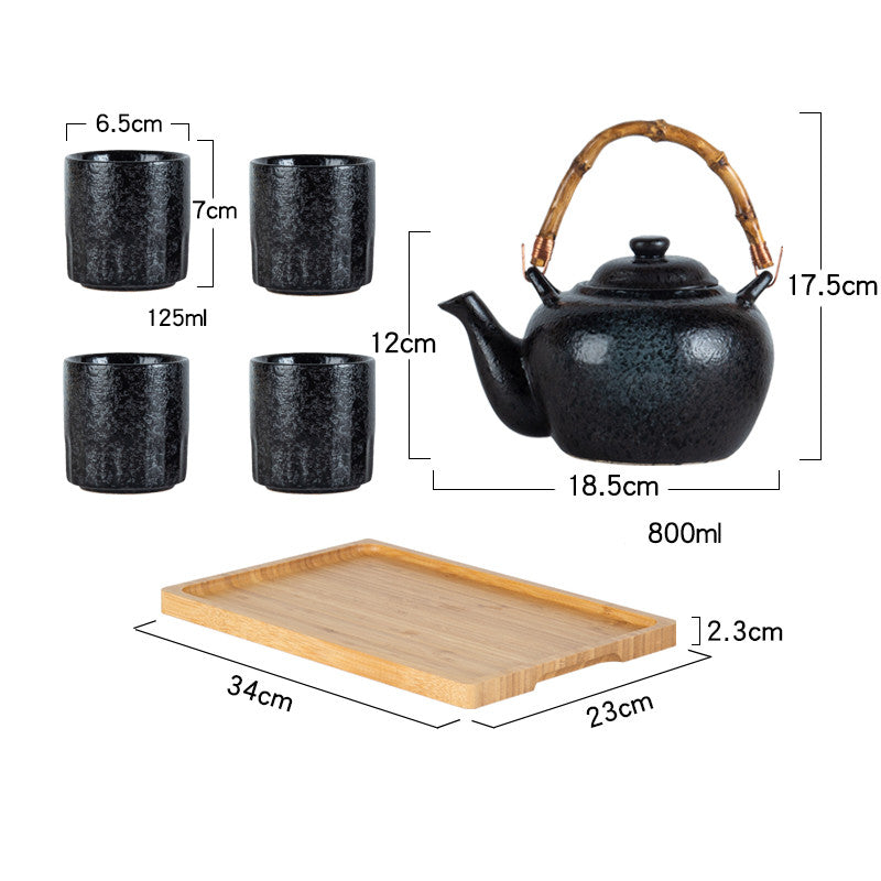 Bamboo Handle For Japanese Style Teapot Restaurant