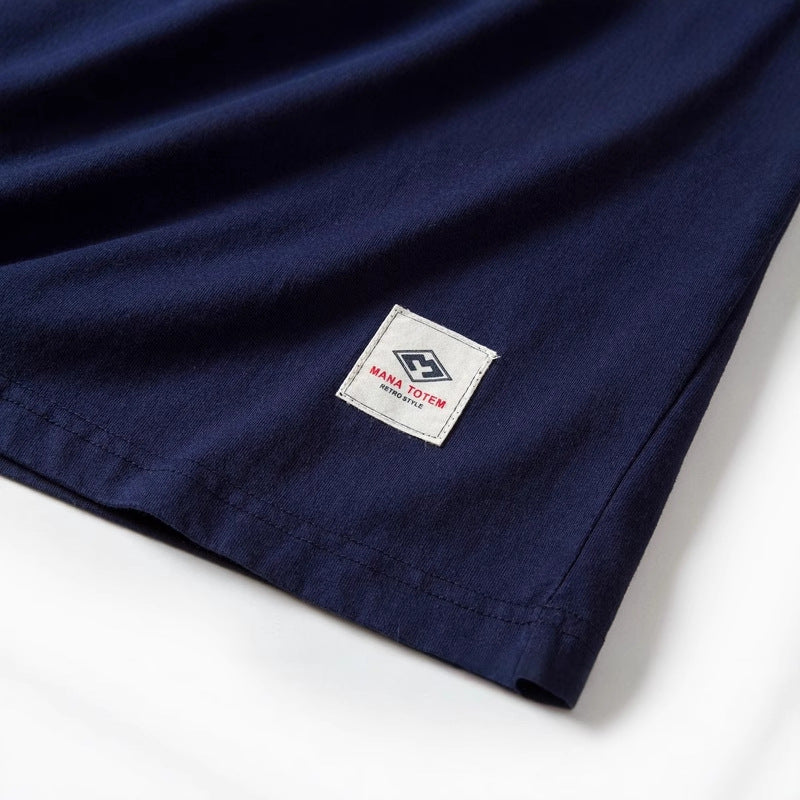 Japanese Style 220g Heavy Cotton Washed T-shirt