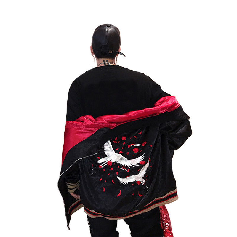 Men's Japanese Style Luxury Embroidered Jacket Loose Jacket