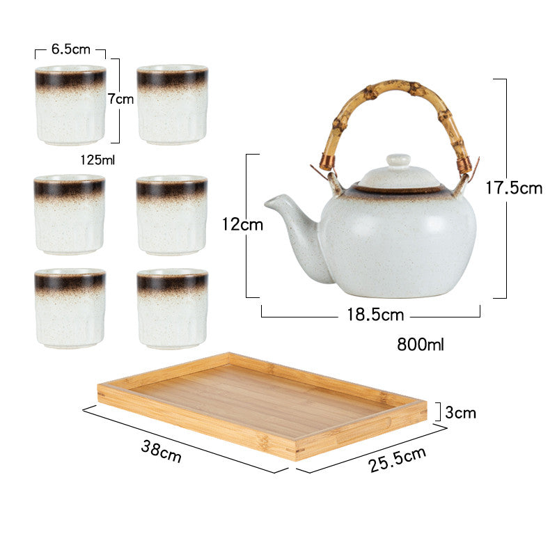 Bamboo Handle For Japanese Style Teapot Restaurant