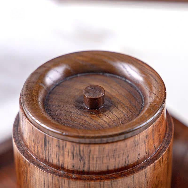 Japanese-style Hand-laid tea Caddy