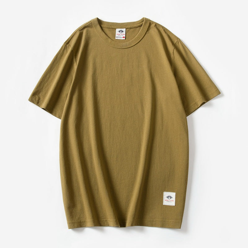 Japanese Style 220g Heavy Cotton Washed T-shirt
