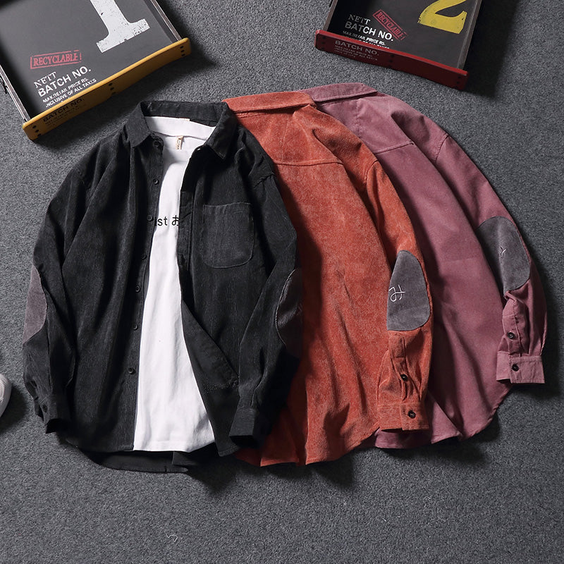 lockeres japanisches Cordhemd