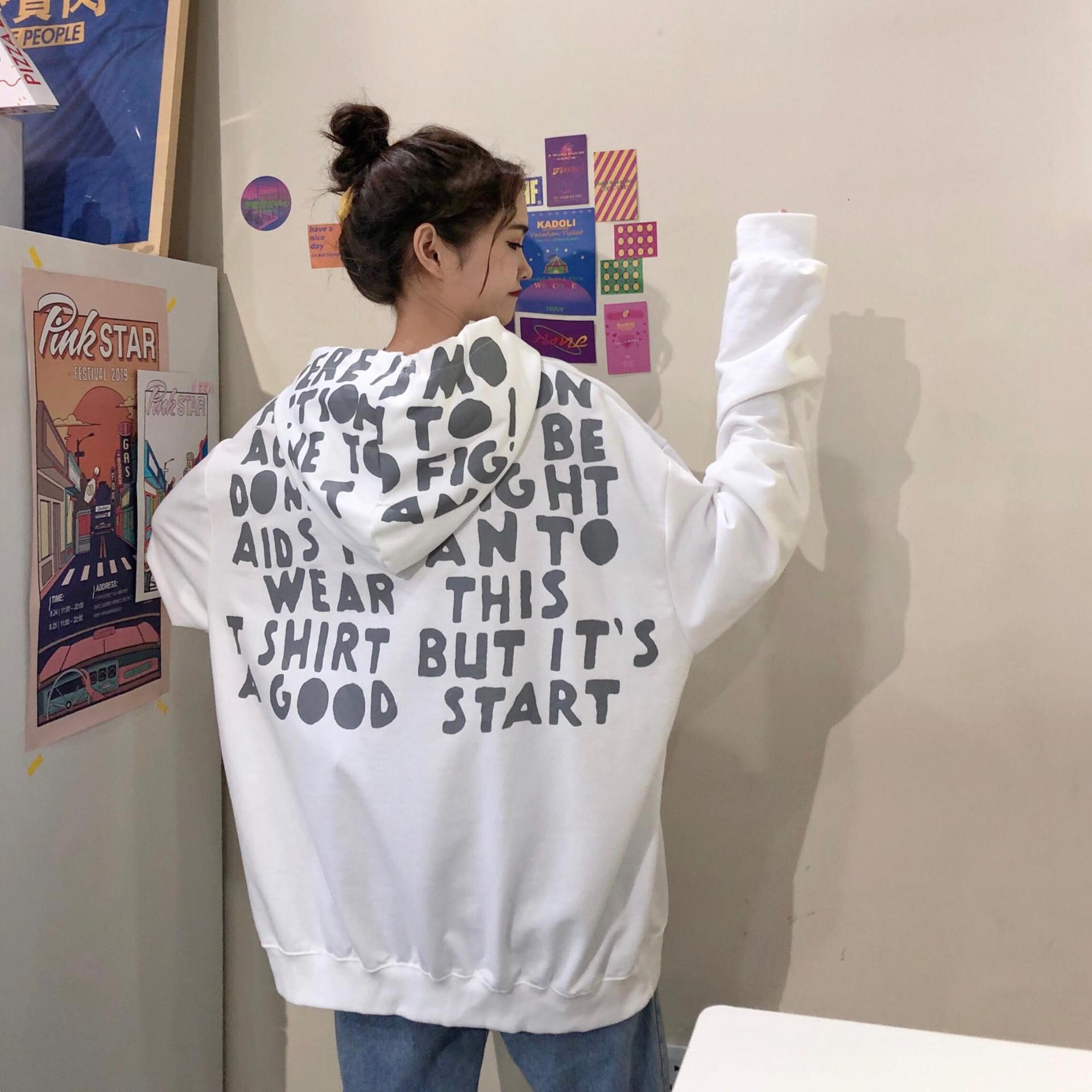 All-match Japanese vintage western-style hoodie