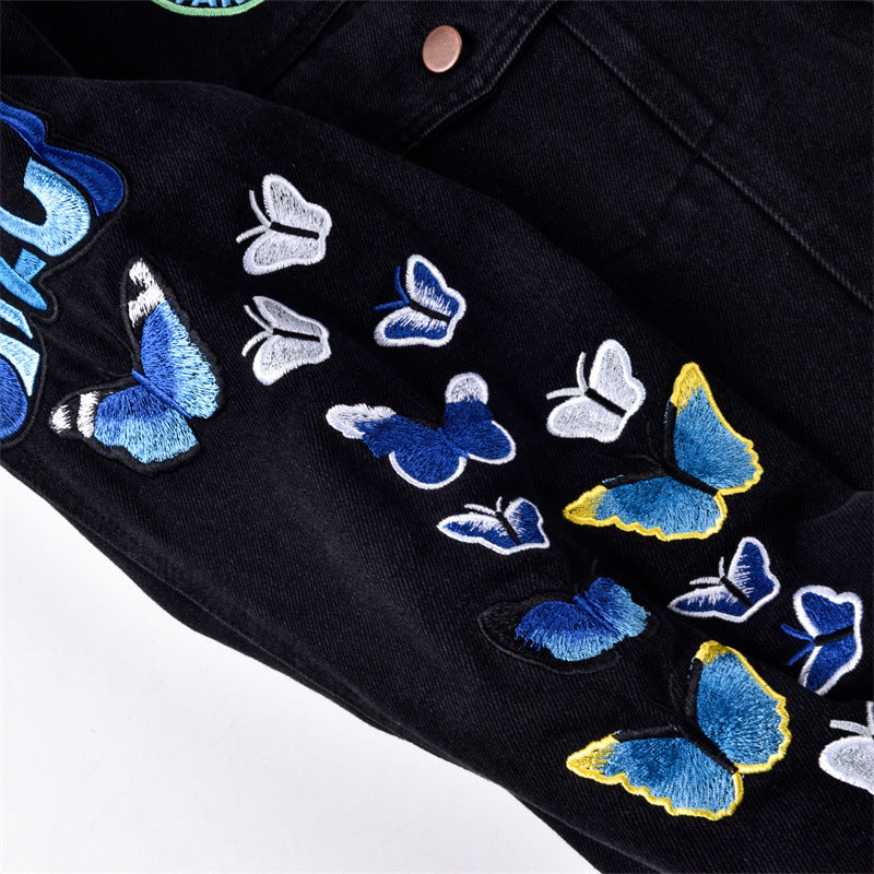Japanese Embroidered Denim Jacket