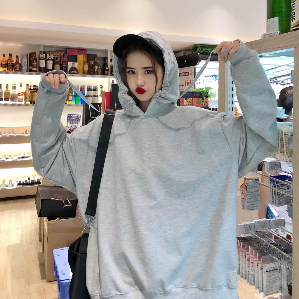 All-match Japanese vintage western-style hoodie