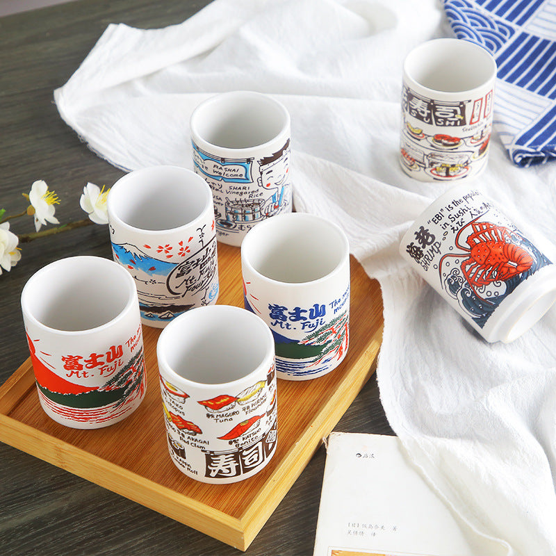 Japan Imported Ceramic Sushi Cup Mug