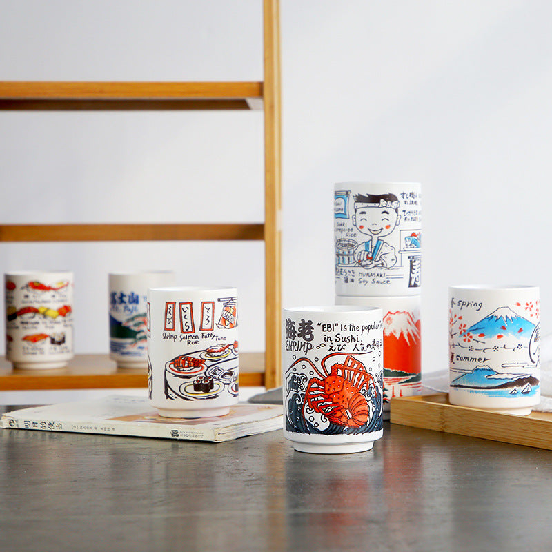 Japan Imported Ceramic Sushi Cup Mug