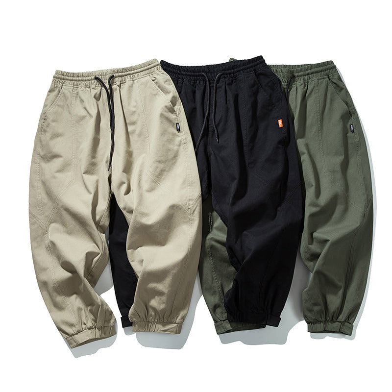 Japanese Spring Style Trendy Tooling Casual Trousers