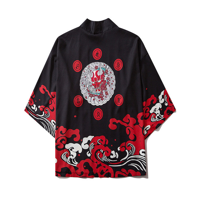Japanische Ukiyo-e Dämonenpersönlichkeit Krieger-Harajuku-Robe