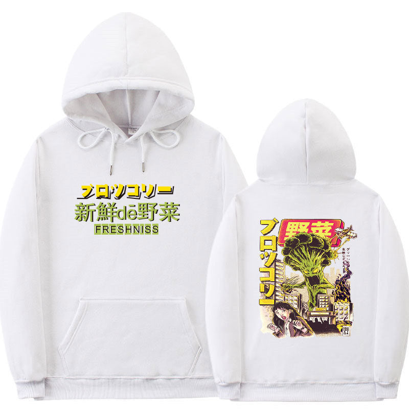 Cross-Border Hot Sale Japanese Trendy Brand Sweater Wild Vegetables Attack Japanese Style Hoodie Sweater