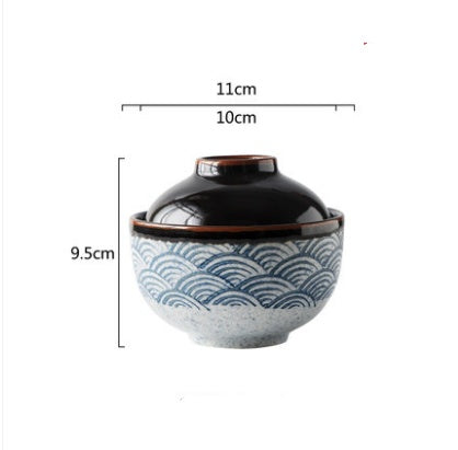 Japanese Style Ceramic Hand-Painted Stew Pot