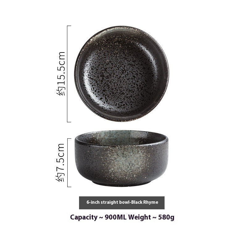 Japanese-style Commercial Retro Straight Noodle Bowl