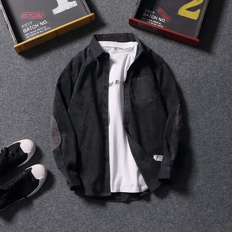 lockeres japanisches Cordhemd