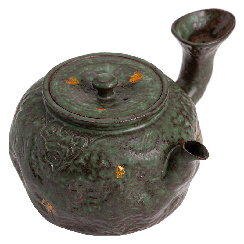 Retro Japanese Style Bronze Glaze Teapot
