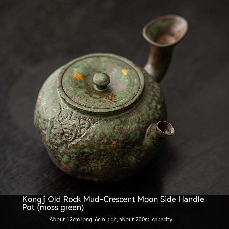 Retro Japanese Style Bronze Glaze Teapot