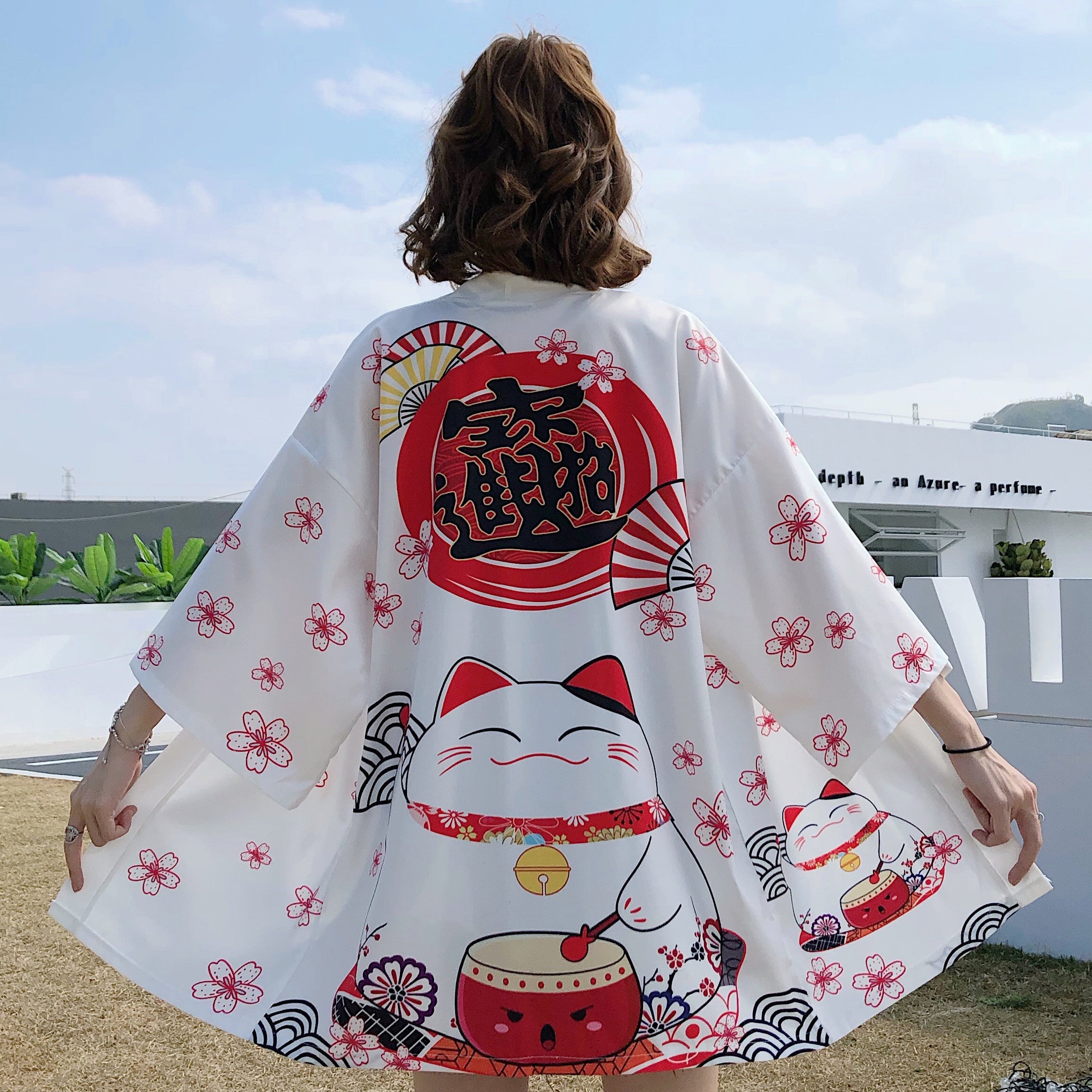 Japanese style cardigan kimono haori coat