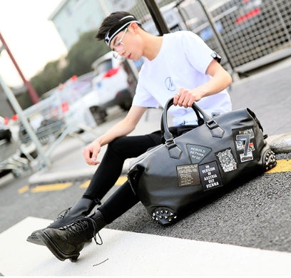 Premium Leather Gym Bag