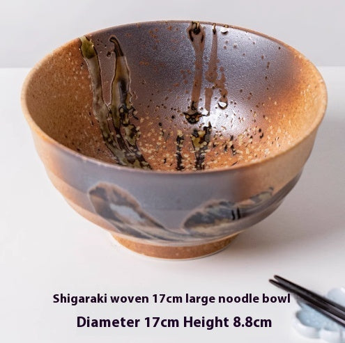 Ceramic Household Lamian Noodles Bowl Antique Tableware Imported From Japan