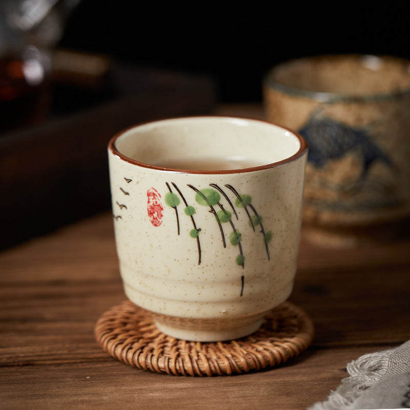 Fashion Japanese Style Underglaze Ceramic Teacup
