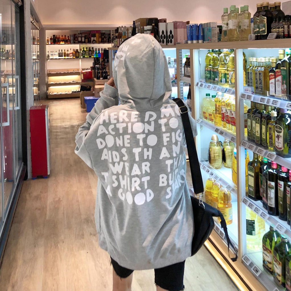 All-match Japanese vintage western-style hoodie