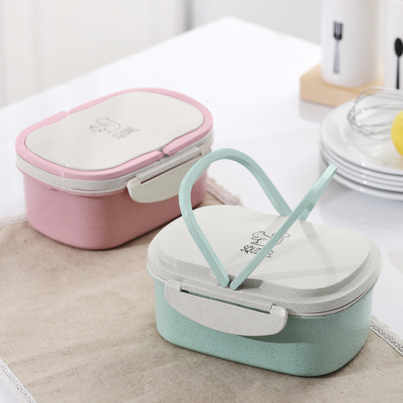 Cute Portable Compartment With Lid Japanese Style Cooler