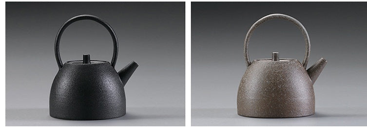 Japanese-style lifting beam teapot stoneware bubble teapot ceramic