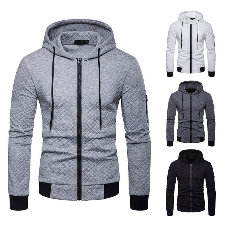 Hooded Sweatshirt Jacket - Premium Men's Hoodie