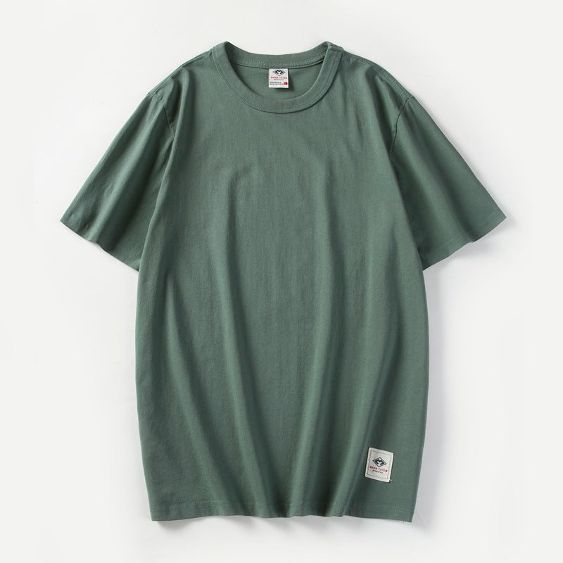 Japanese Style 220g Heavy Cotton Washed T-shirt
