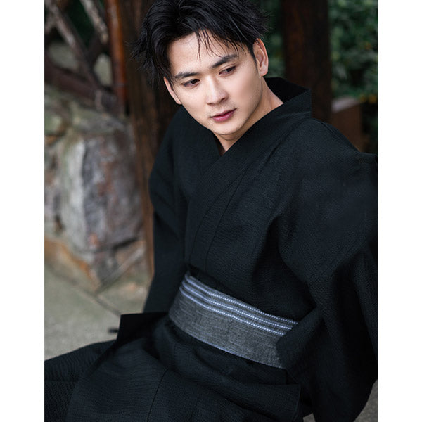 Men's Kimono Samurai Robe Bathrobe Japanese Style