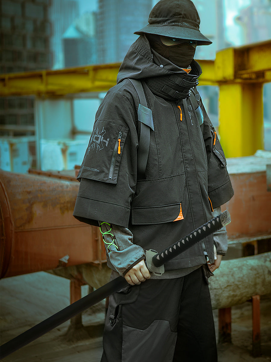 Urban Techwear Reflective Coat