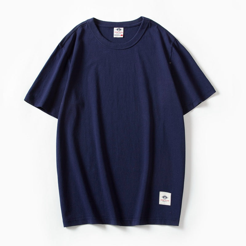Japanese Style 220g Heavy Cotton Washed T-shirt