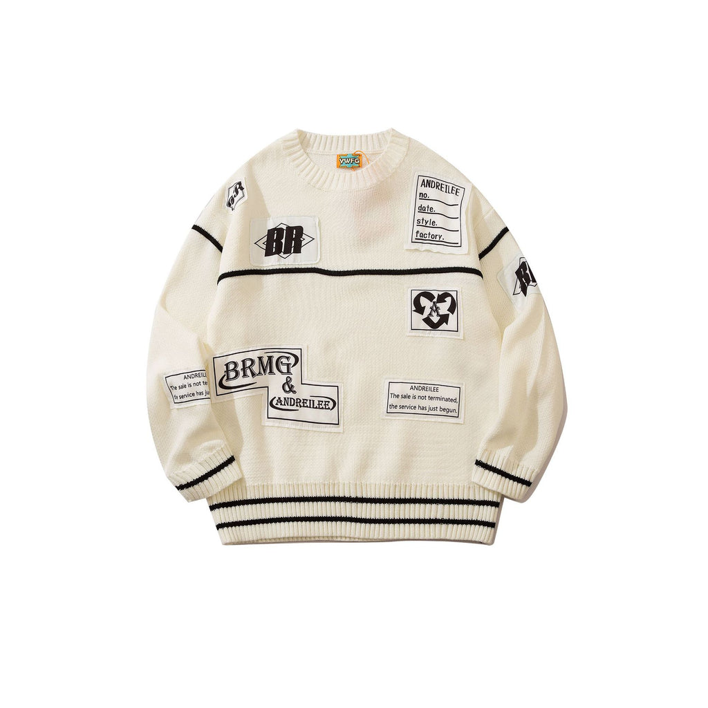 Men's Pullover Casual Lazy Style Loose Japanese Sweater