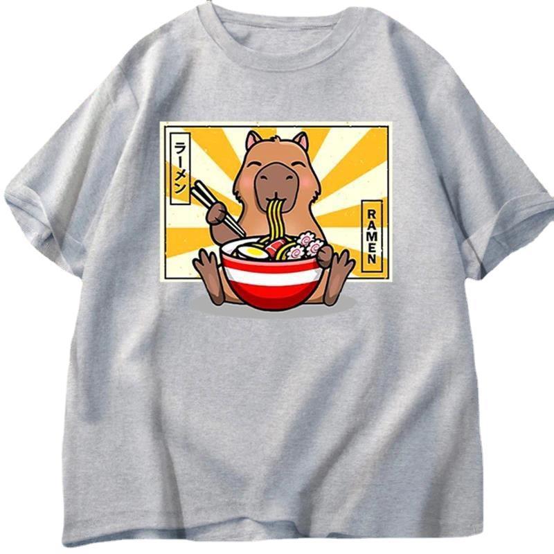 Capybara Cotton Tee - Oversized Graphic Shirt