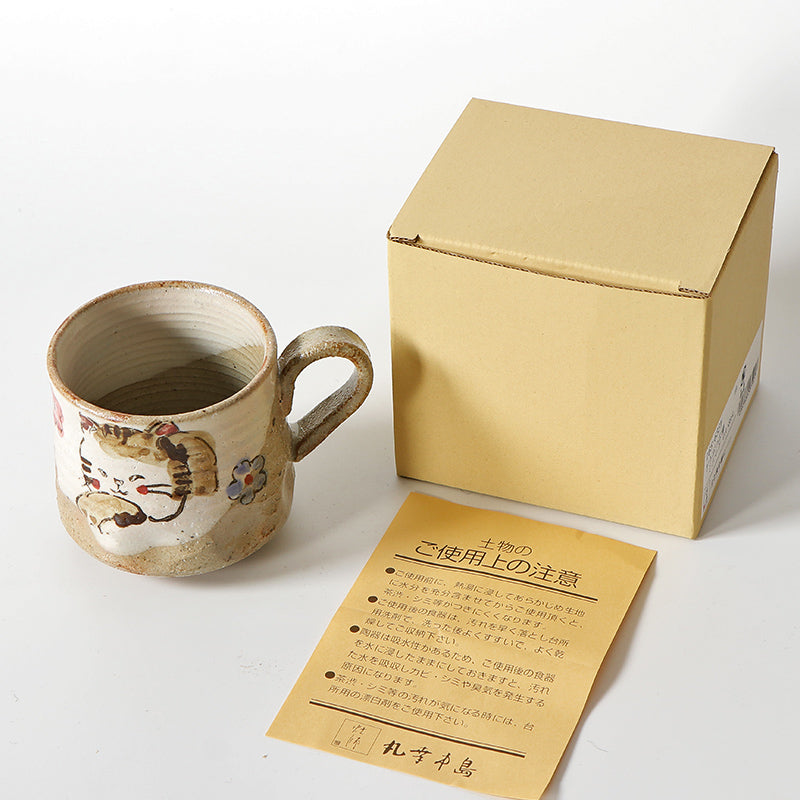 Hand Drawn Animal Pattern Mug Japanese Style