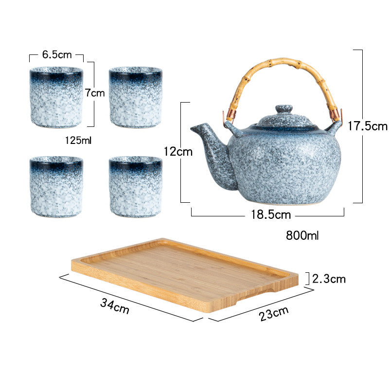 Bamboo Handle For Japanese Style Teapot Restaurant