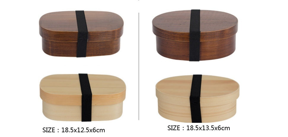 Japanese style wooden lunch box