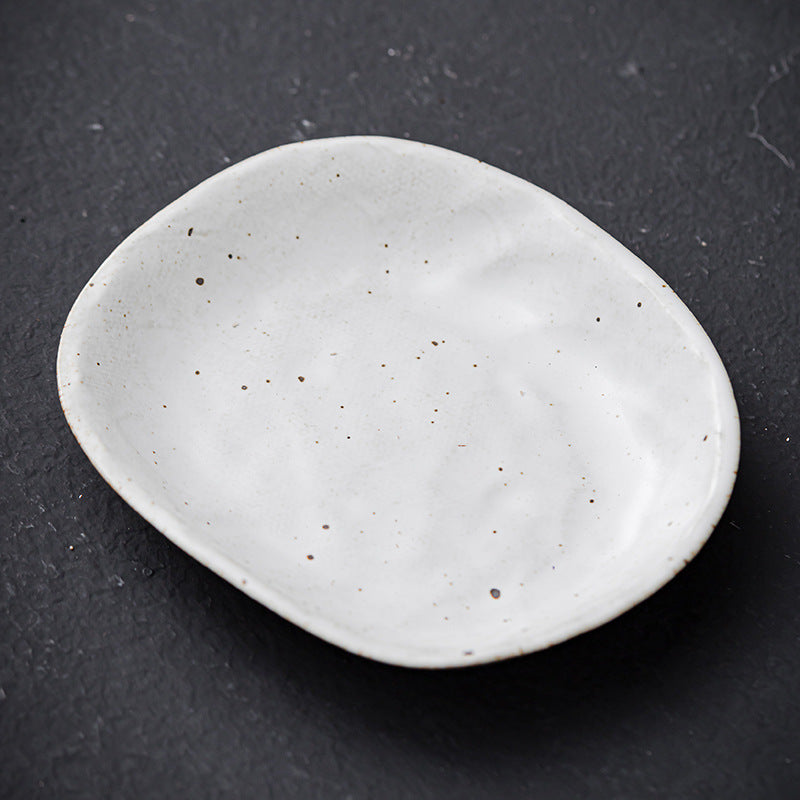 Japanese Style Rough Pottery Shaped Antique Dishes