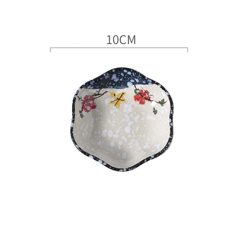 Japanese Style Fashion Hand Painted Ceramic Sauce Dish