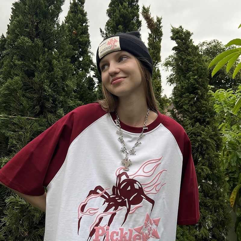 Harajuku Hip-Hop Tee - Vintage Oversized Women's