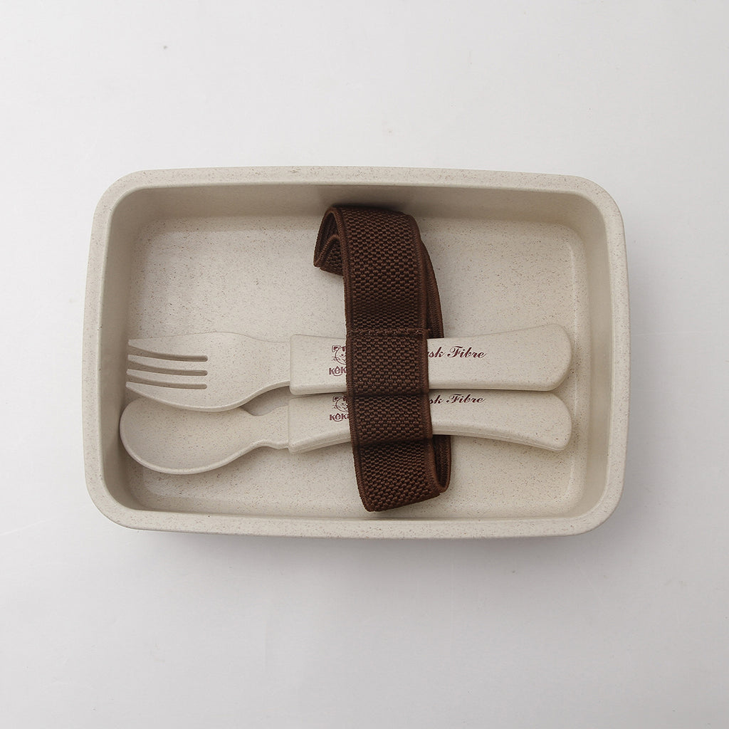 Japanese-style Student Lunch Box Wheat Single-layer Sealed