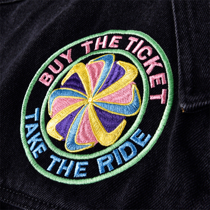 Japanese Embroidered Denim Jacket