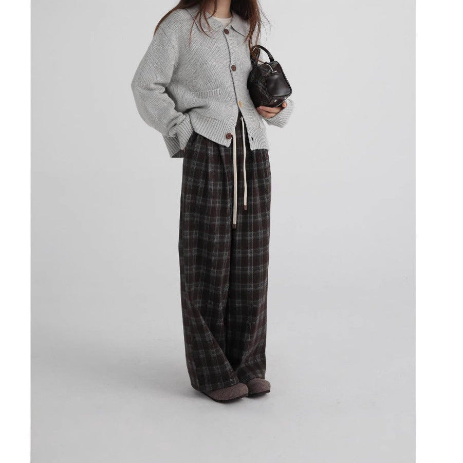 Japanese-style Retro Small Lapel Sweater Coat