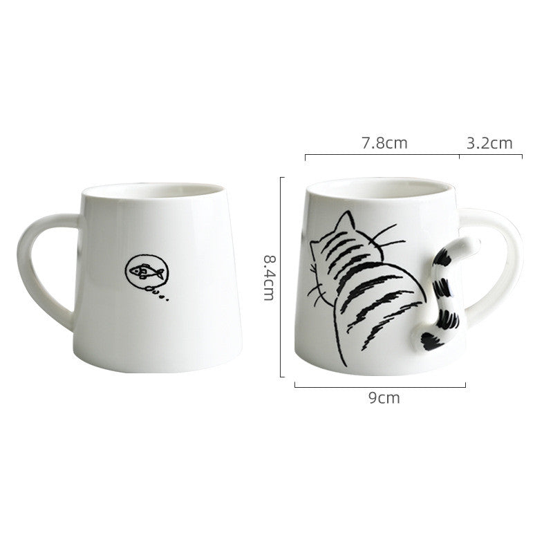 Cat Design Ceramic Mug
