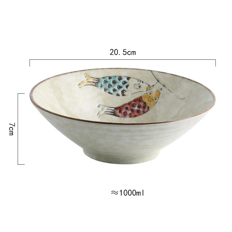 Home Creative Large Japanese Style Ramen Hat Bowl