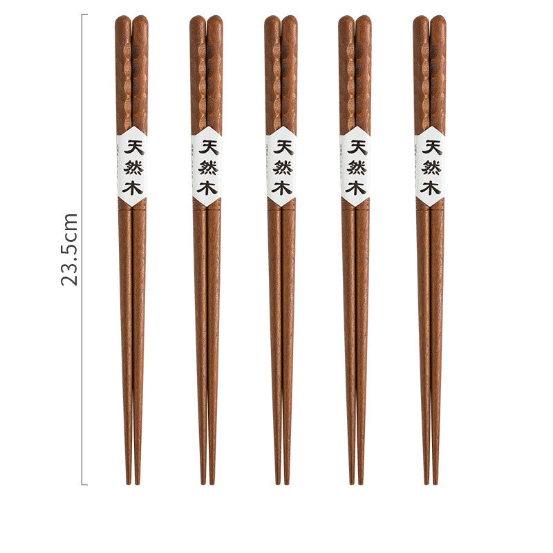 Japanese Style Wooden Pointed Chopsticks Creative Set