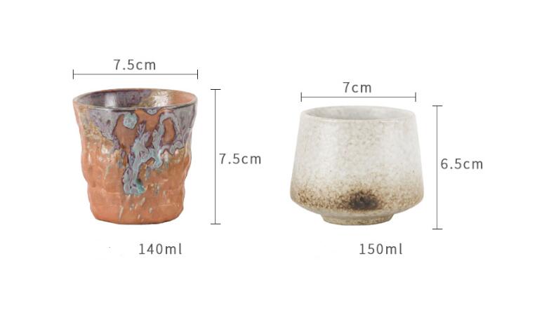 Japanese Style Rough Pottery Antique Tea Cup