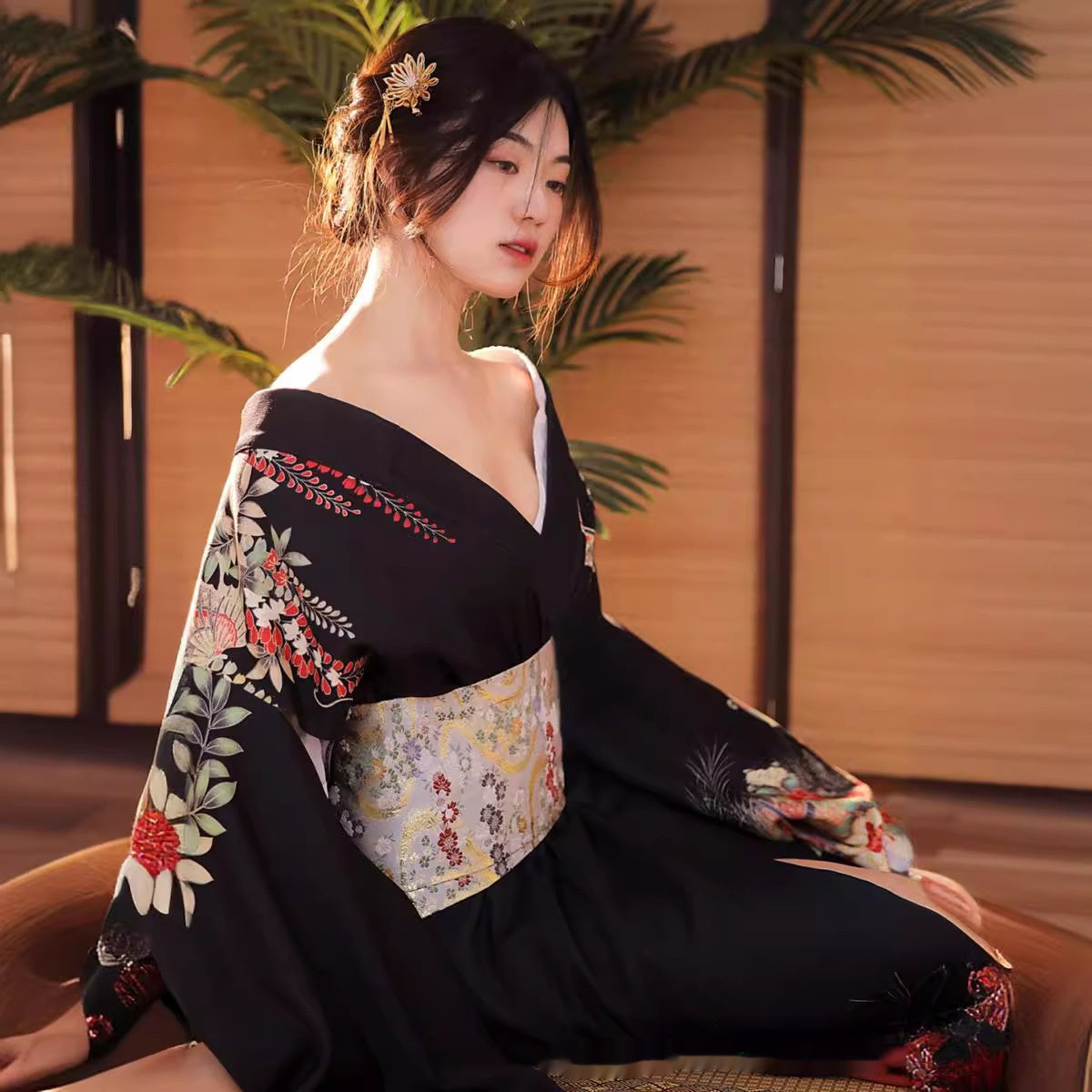 Kimono Improved Dark Style Domineering Girl Japanese Style Formal Wear