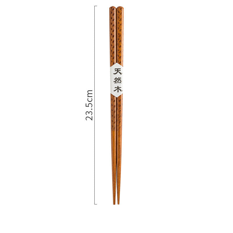 Japanese Style Wooden Pointed Chopsticks Creative Set