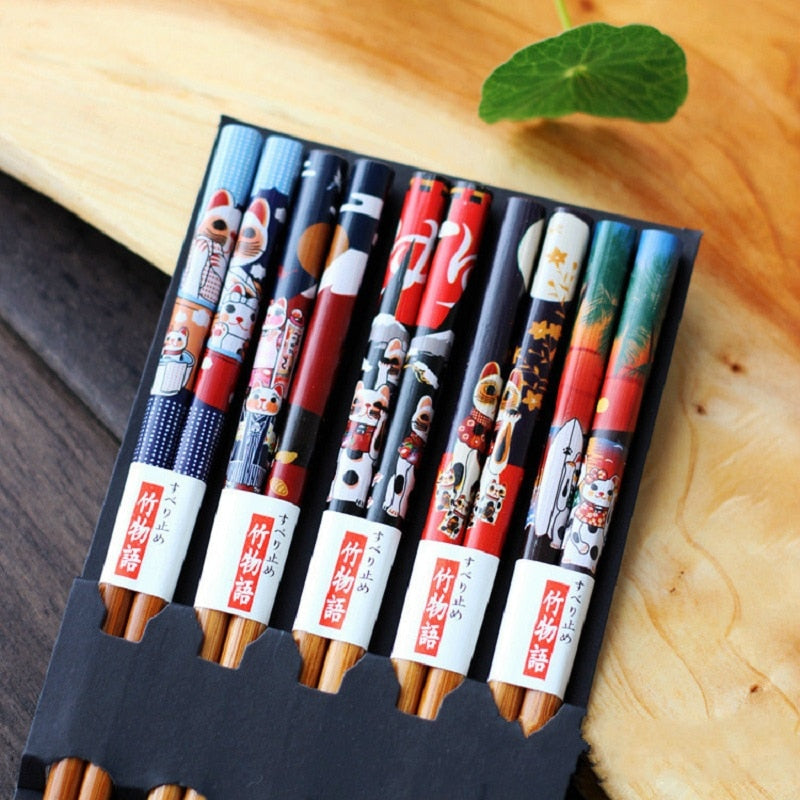 Bamboo Chopsticks Set
